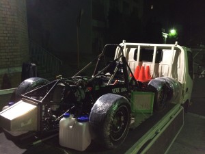 無事積み込まれたマシン